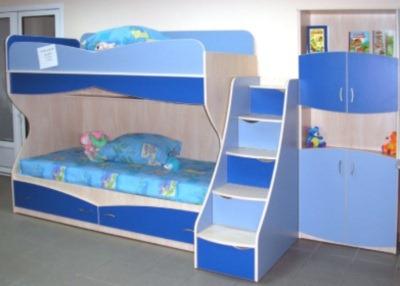 детская кровать со шкафом